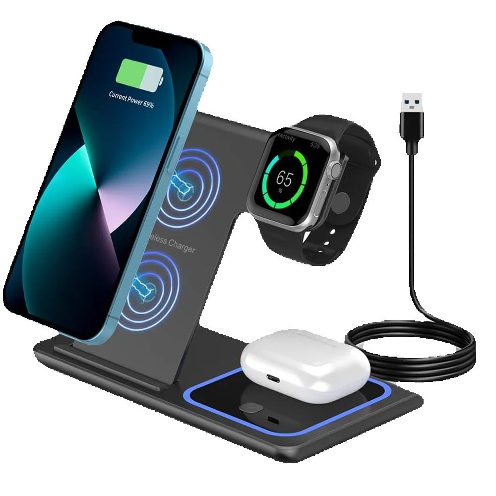 Watch 7 Smartwatch Iphone - 15W 3 in 1 LED Fast