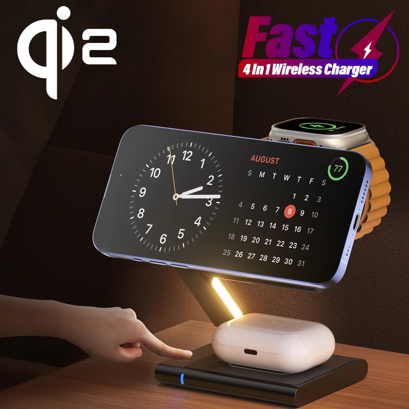 Watch 7 Smartwatch Iphone - 3 In 1 Qi2 Wireless Charger