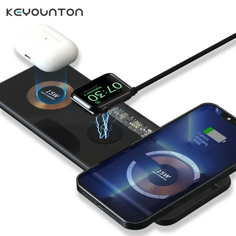 3 in 1 15W Magnetic Dual Wirel - огляд і ціна Watch 7 Smartwatch Iphone