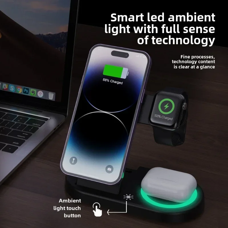 15W Fast Wireless Charger Stan - огляд і ціна Watch 7 Smartwatch Iphone