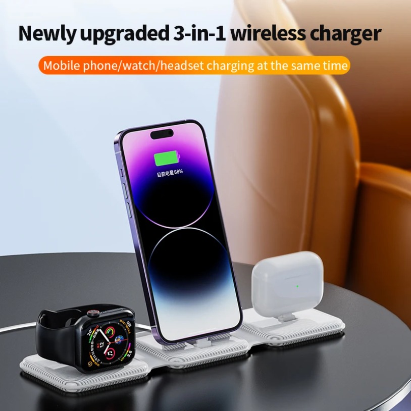 18W 3 In 1 Magnetic Wireless C - огляд і ціна Watch 7 Smartwatch Iphone