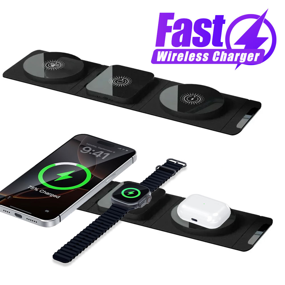 3 in 1  Fast Charging Station  - огляд і ціна Watch 7 Smartwatch Iphone