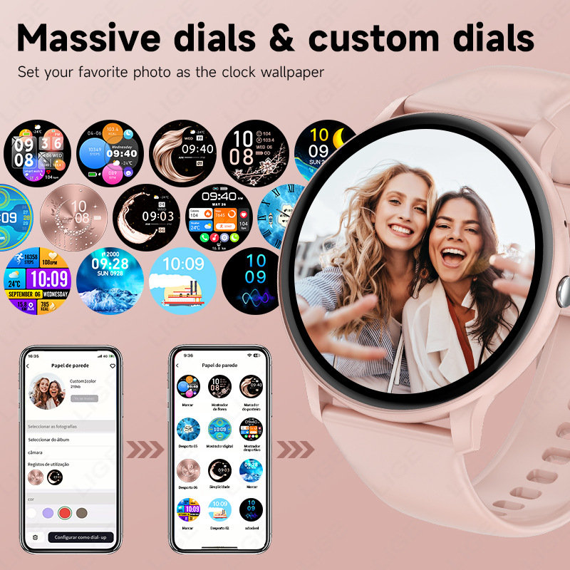 LIGE Smart Watch Women Men Blu - огляд і ціна Smartwatch Ladies Watches For Women