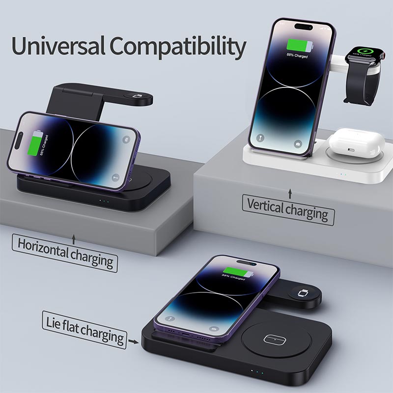 4 in 1 Foldable Wireless Charg - огляд і ціна Watch 7 Smartwatch Iphone