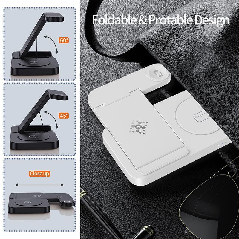 4 in 1 Foldable Wireless Charg - огляд і ціна Watch 7 Smartwatch Iphone