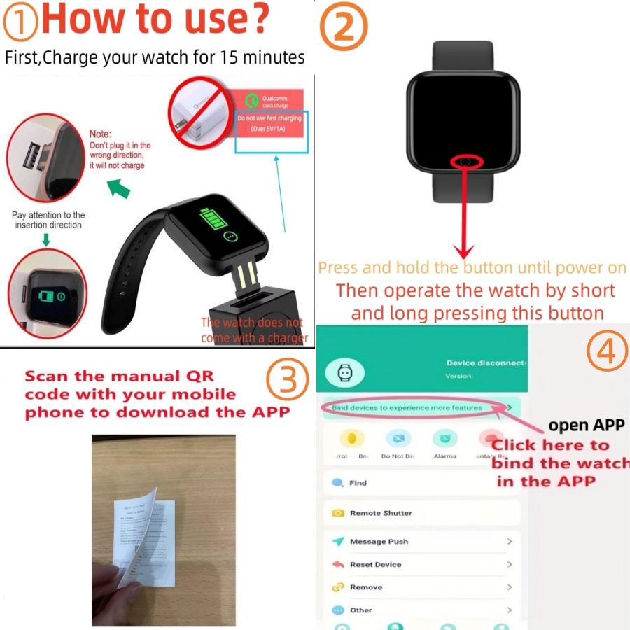 Smart Watch Message Remind Mus - огляд і ціна Smartwatch Watches For Kids