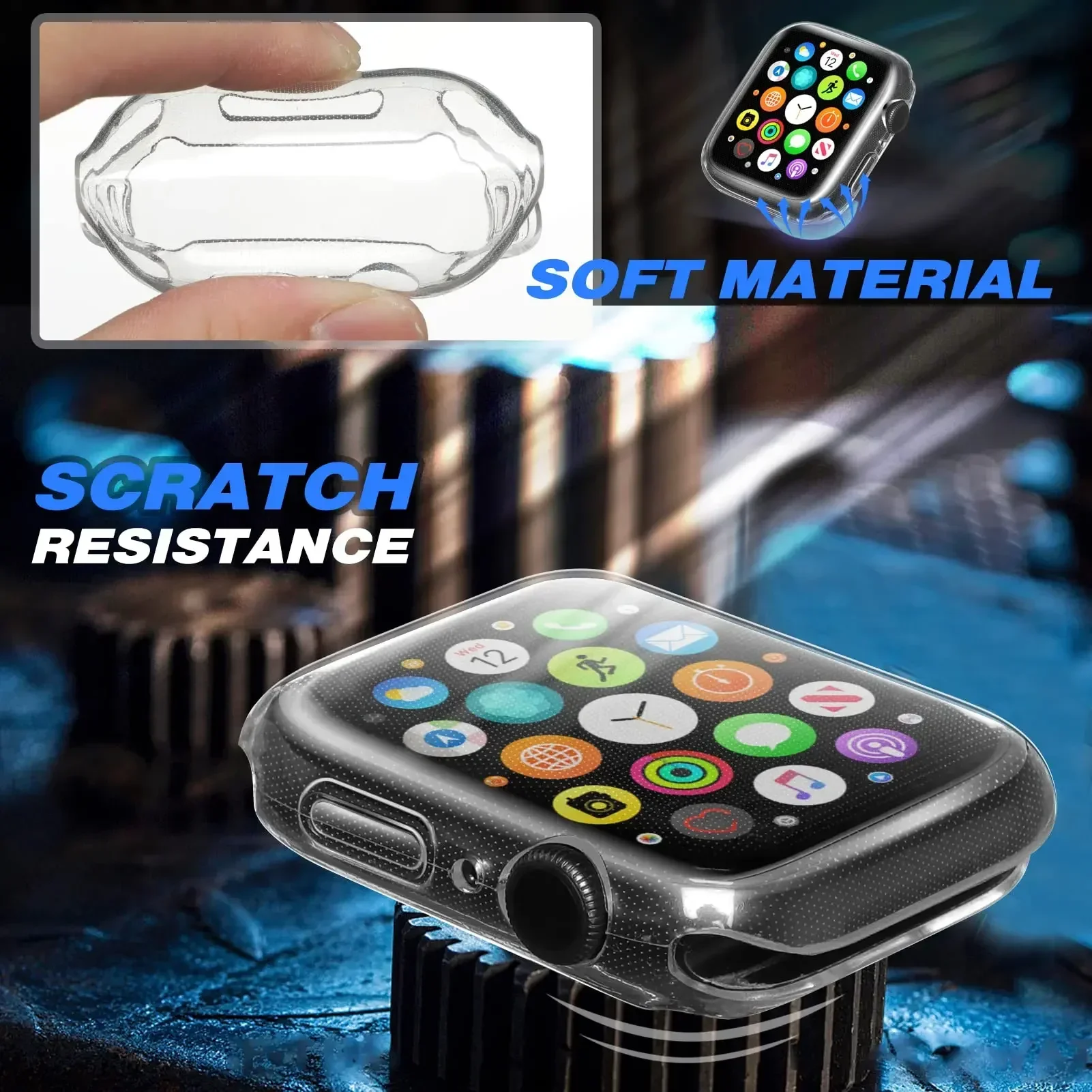 Cover For Apple Watch Case 44m - огляд і ціна Iwatch Smartwatch Series 7