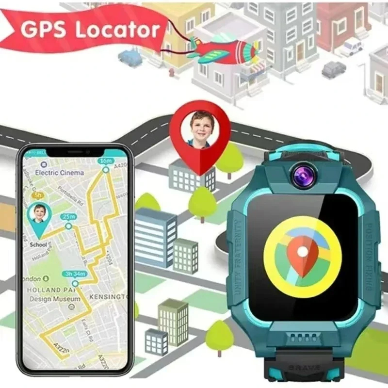 Lenovo 5G Kids Smart Watch Gif - огляд і ціна Smartwatch Watches For Kid Boy With Gps