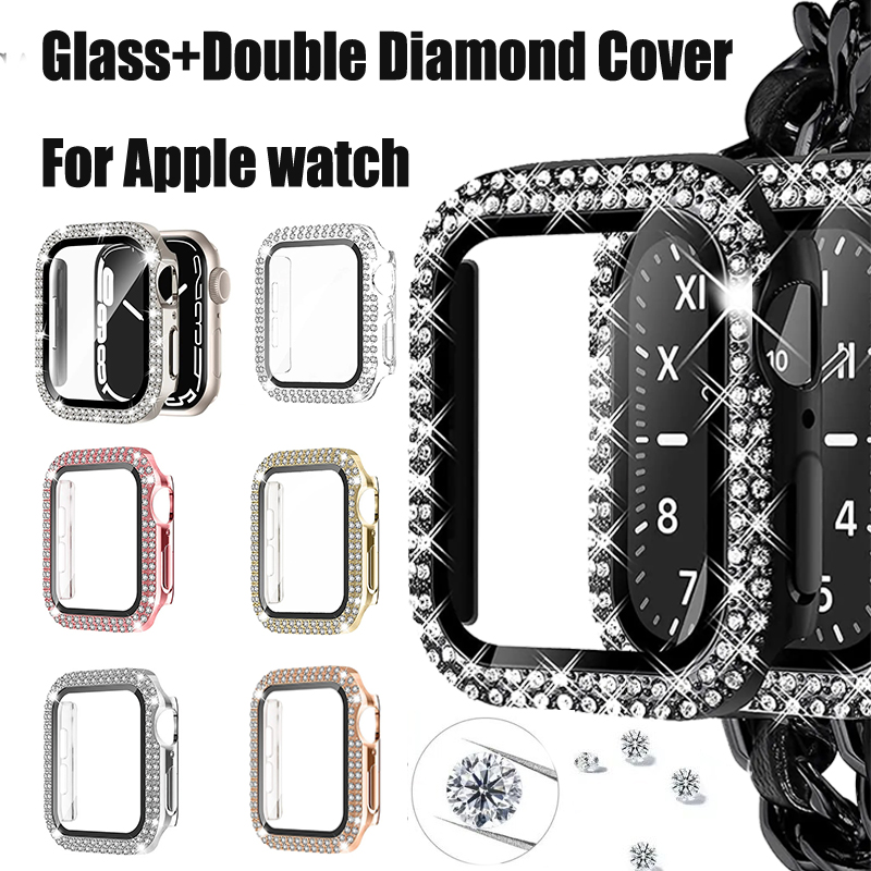 Glass+Diamond Cover For Apple  - огляд і ціна Iwatch Smartwatch Series 7