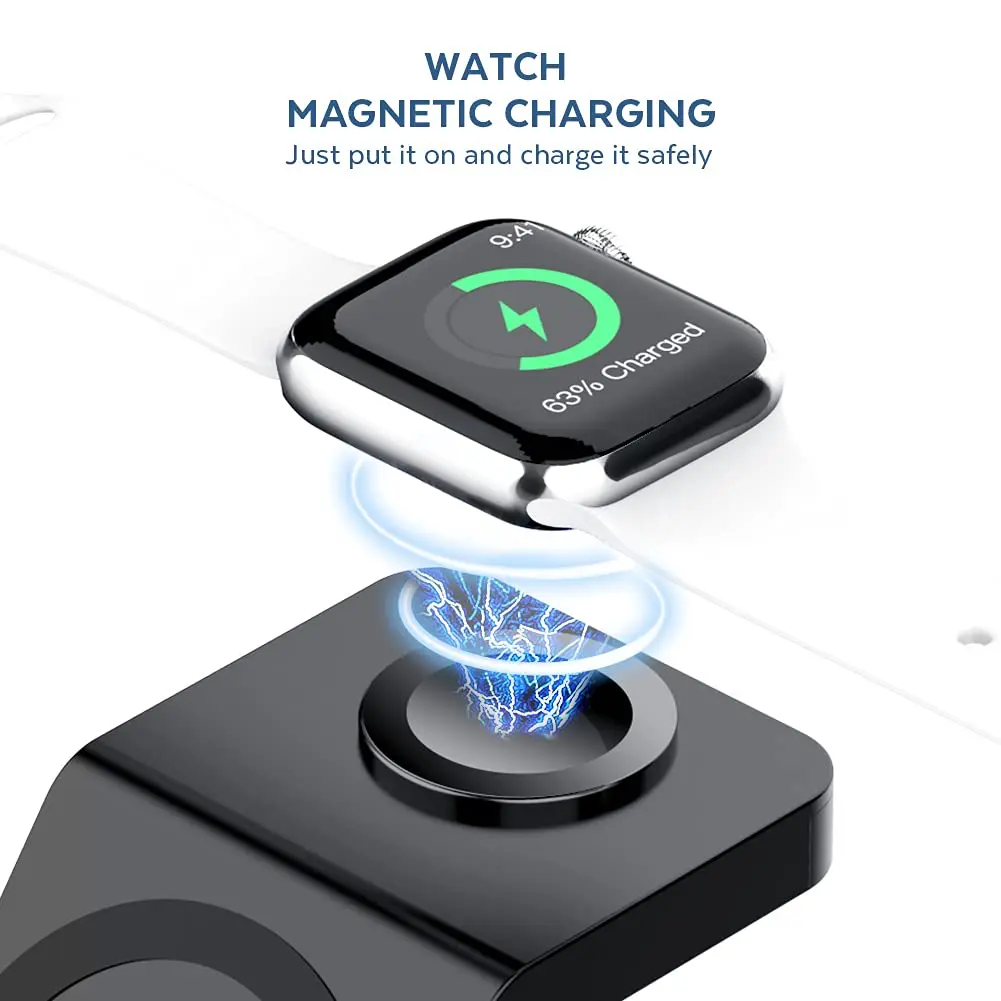 3 In 1 Wireless Charger Stand  - огляд і ціна Iwatch Smartwatch