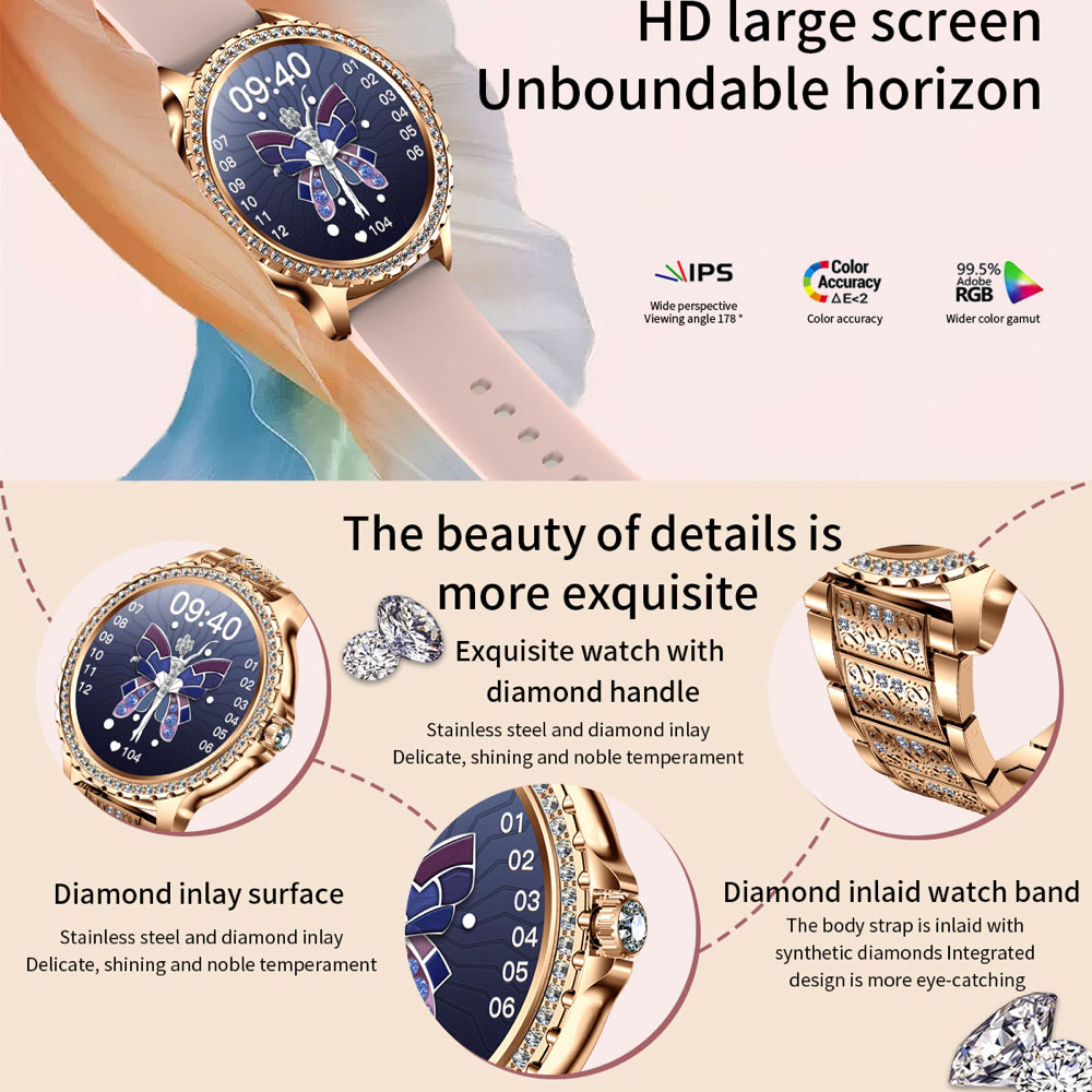 696 New Blue Tooth Call Women  - огляд і ціна Smartwatch Ladies Watches For Women