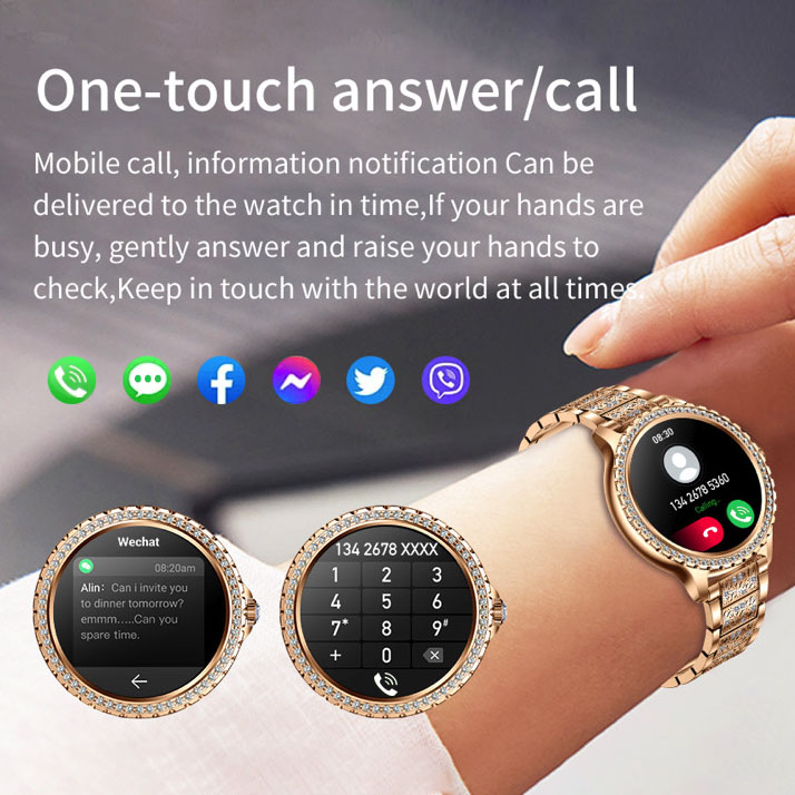 696 New Blue Tooth Call Women  - огляд і ціна Smartwatch Ladies Watches For Women