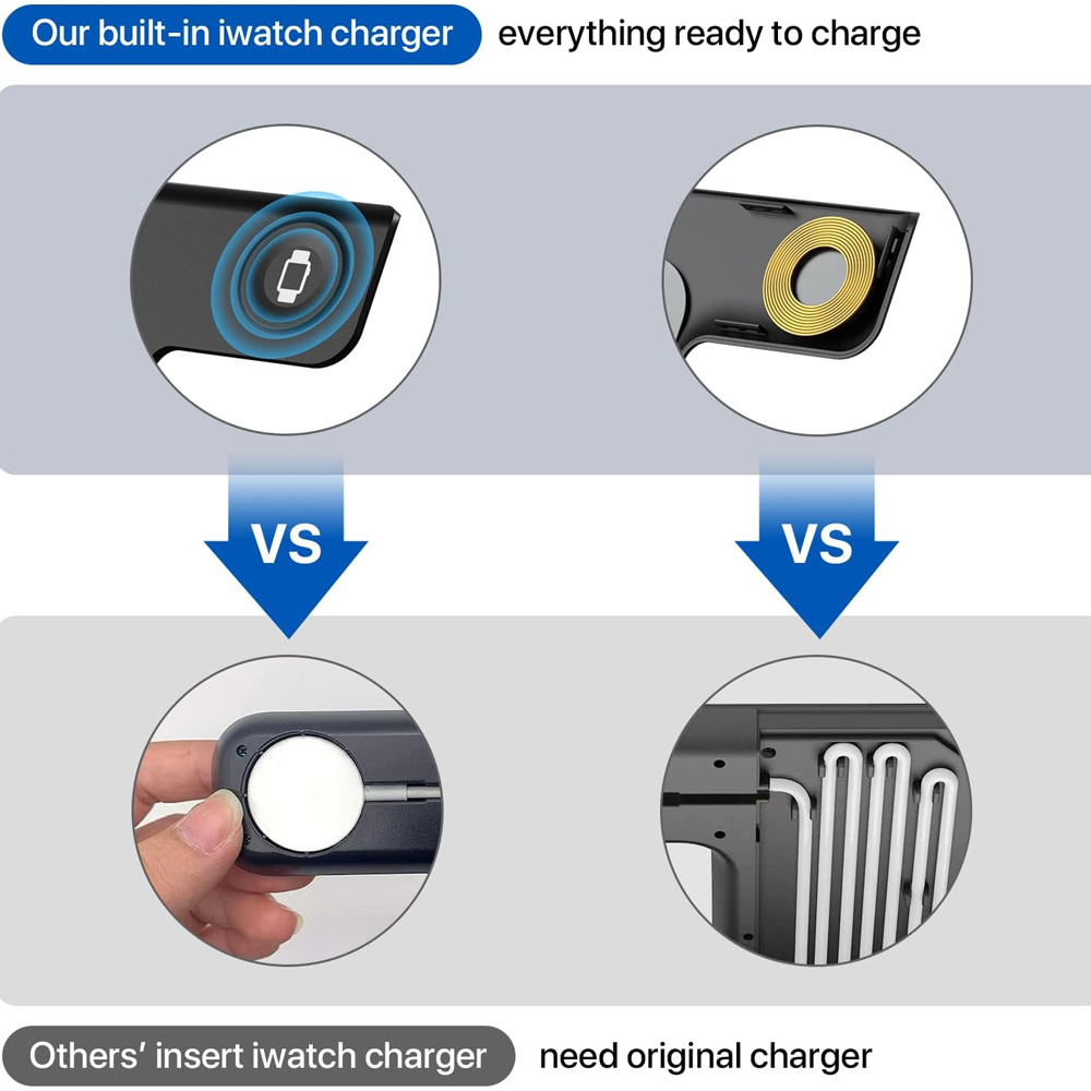 15W 3 in 1 LED Fast Wireless C - огляд і ціна Watch 7 Smartwatch Iphone
