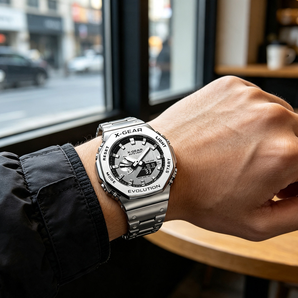 X-GEAR Dual Display Digital Sp - огляд і ціна Smartwatch Digital Watches For Men