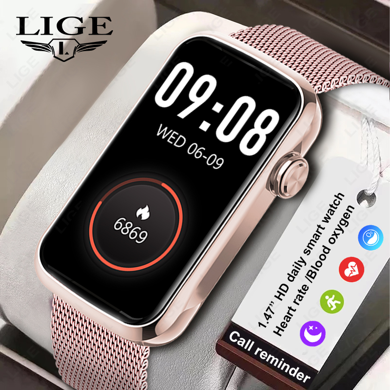 LIGE 1.47'' Smart Watch Women  - огляд і ціна Smartwatch Ladies Watches For Women