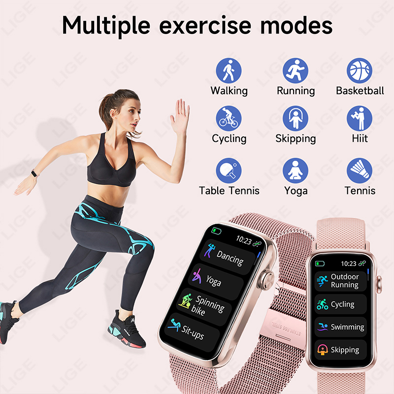 LIGE 1.47'' Smart Watch Women  - огляд і ціна Smartwatch Ladies Watches For Women