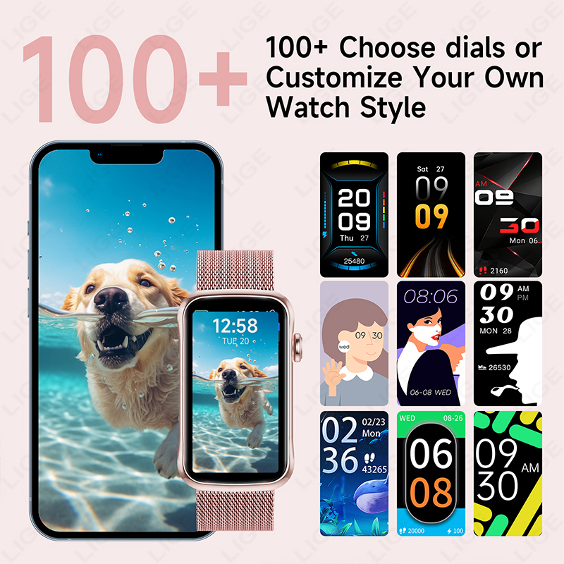 LIGE 1.47'' Smart Watch Women  - огляд і ціна Smartwatch Ladies Watches For Women