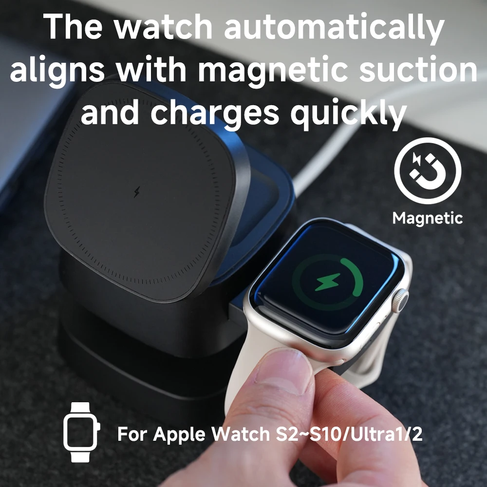 Magnetic 3 in 1 Wireless Charg - огляд і ціна Watch 7 Smartwatch Iphone