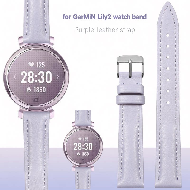 For Garmin Lily2 genuine leath - огляд і ціна Smartwatch Purple Watches For Women