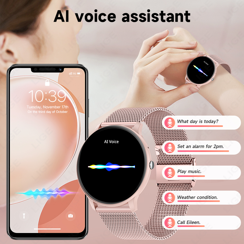 LIGE Waterproof Women Smart Wa - огляд і ціна Smartwatch Ladies Watches For Women