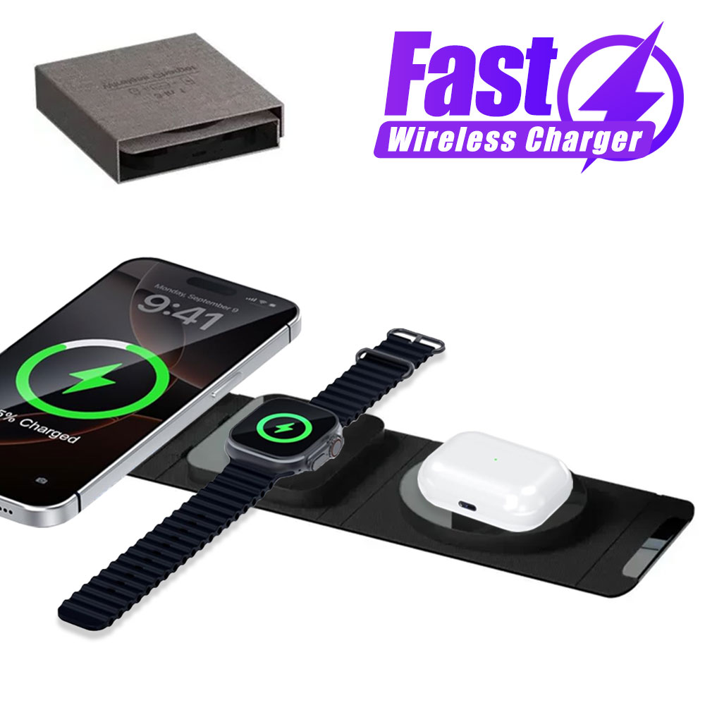 Wireless Charger 3 in 1 Chargi - огляд і ціна Watch 7 Smartwatch Iphone