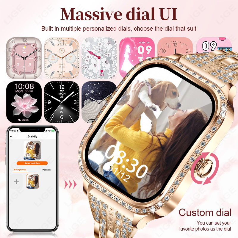 LIGE Smart Watch Women Waterpr - огляд і ціна Smartwatch Ladies Watches For Women