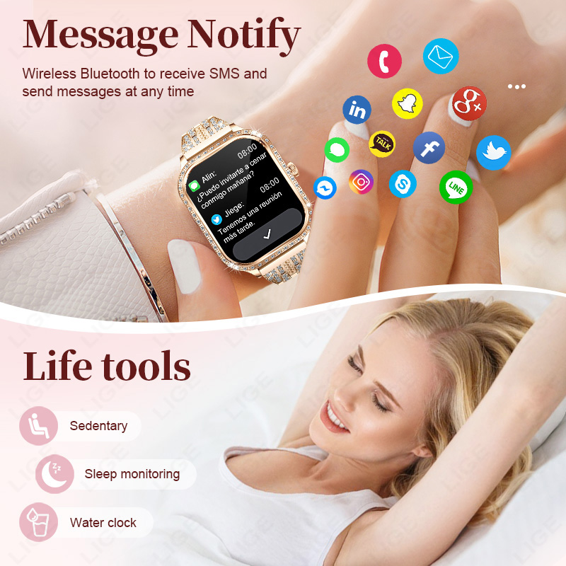 LIGE Smart Watch Women Waterpr - огляд і ціна Smartwatch Ladies Watches For Women