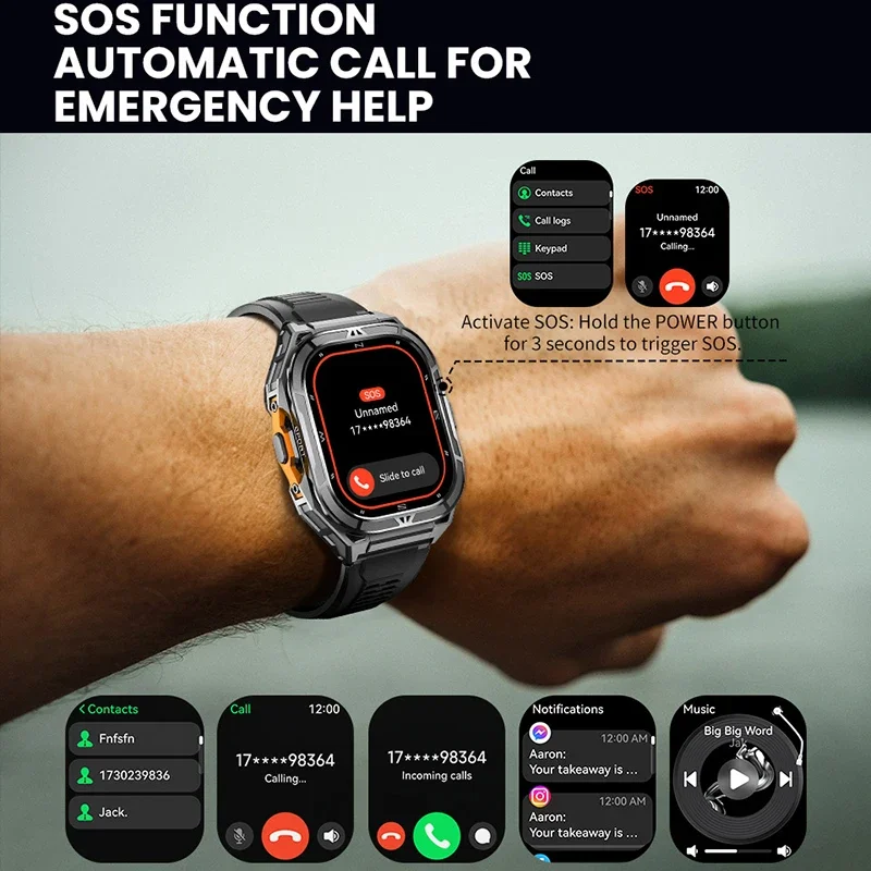 Luxury AMOLED Smartwatch Real  - огляд і ціна Smartwatch Digital Watches For Men