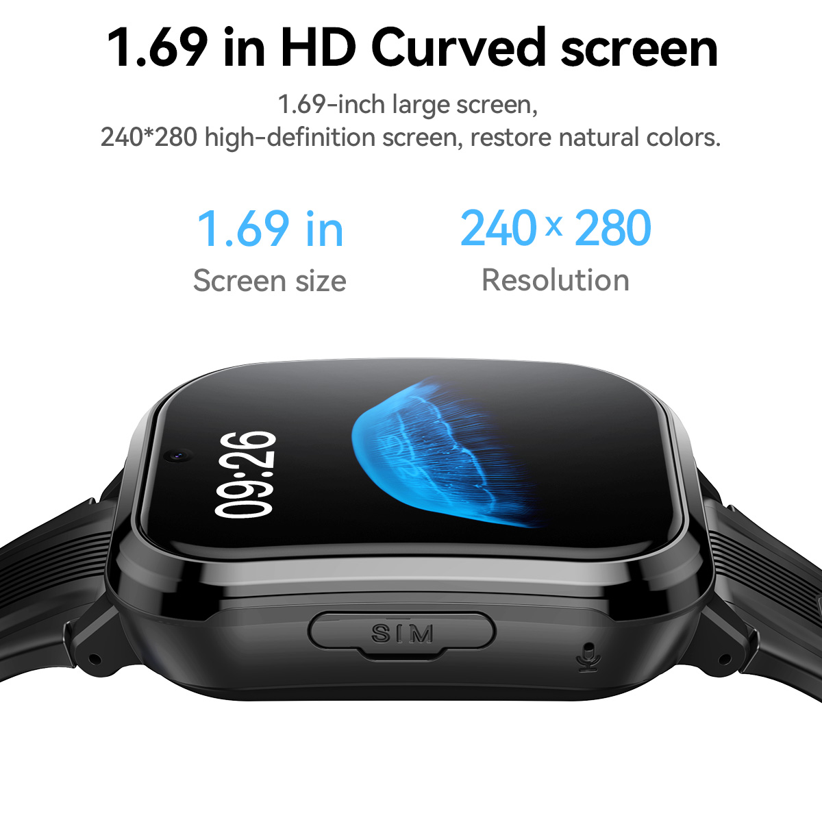 HOCO Y108 1.69inch HD LCD Curv - огляд і ціна Smartwatch Watches For Kids