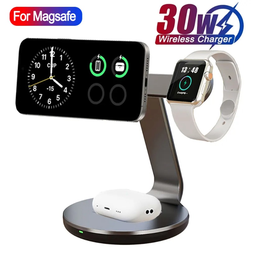 30W 3 In 1 Fast Charging Stati - огляд і ціна Watch 7 Smartwatch Iphone