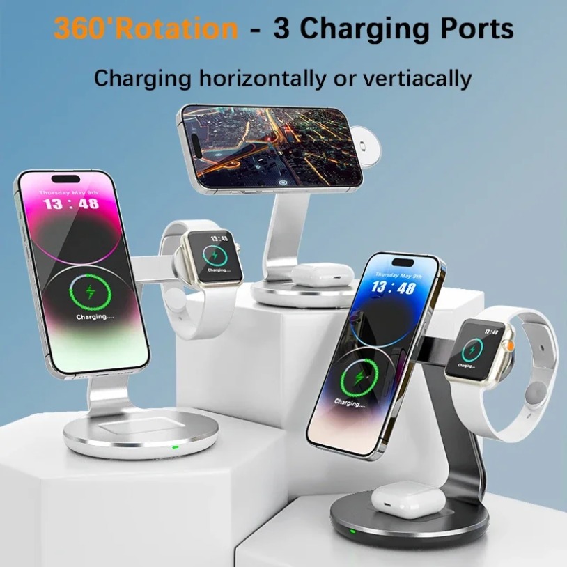 30W 3 In 1 Fast Charging Stati - огляд і ціна Watch 7 Smartwatch Iphone