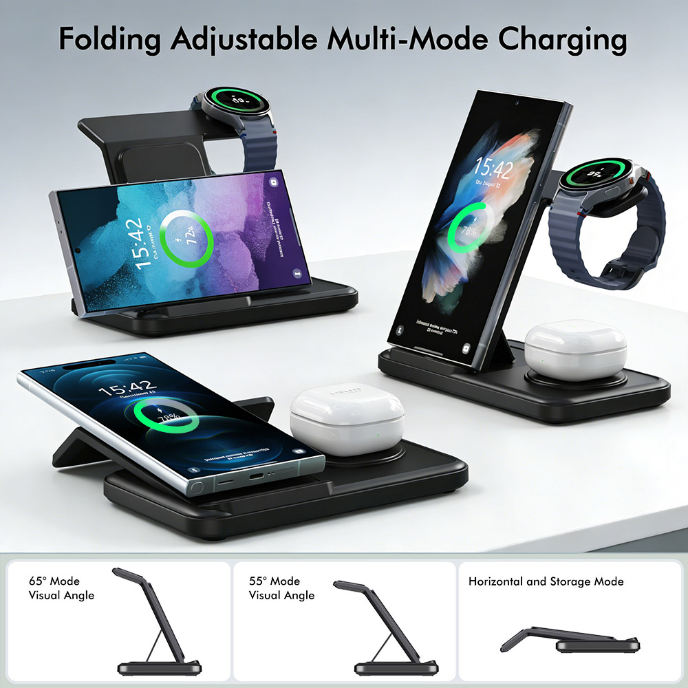 3 in 1 Wireless Charger Stand  - огляд і ціна Watch 7 Smartwatch Iphone