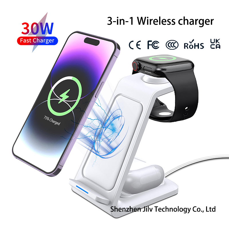 15W 3 in 1 Wireless Charger St - огляд і ціна Watch 7 Smartwatch Iphone